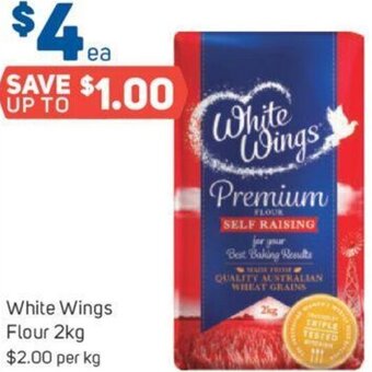 Foodland White Wings Flour 2kg offer
