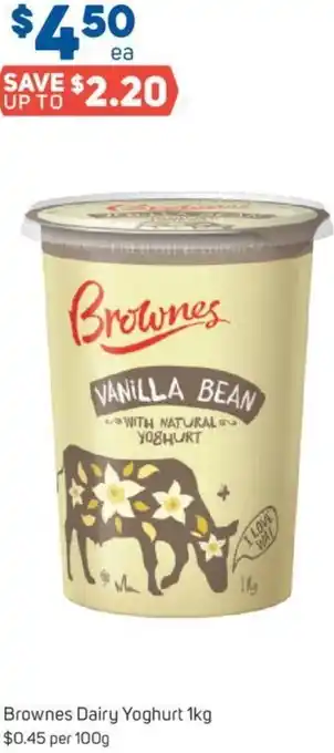 Foodland Brownes Dairy Yoghurt 1kg offer