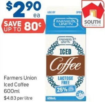 Foodland Farmers Union Iced Coffee 600ml offer