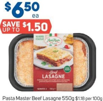 Foodland Pasta Master Beef Lasagne 550g offer
