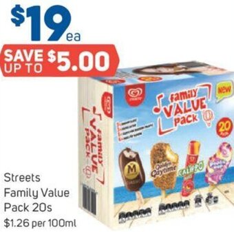 Foodland Streets Family Value Pack 20s offer