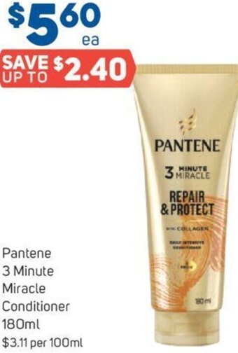 Foodland Pantene 3 Minute Miracle Conditioner 180ml offer