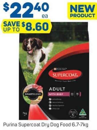 Foodland Purina Supercoat Dry Dog Food 6.7-7kg offer