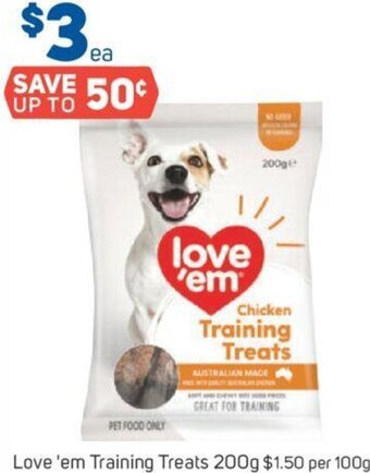 Love 'em Training Treats 200g