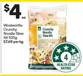 Crunchy noodle slaw kit