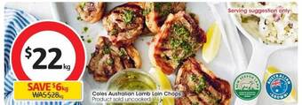 Coles Coles australian lamb loin chops offer
