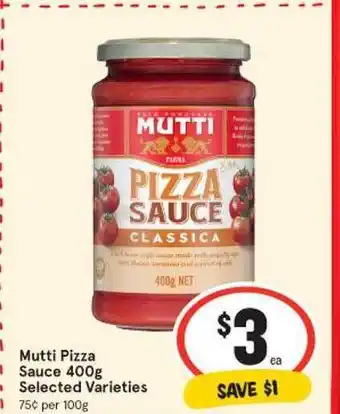 Mutti pizza sauce