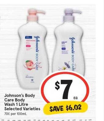 IGA Johnson's body care body wash offer