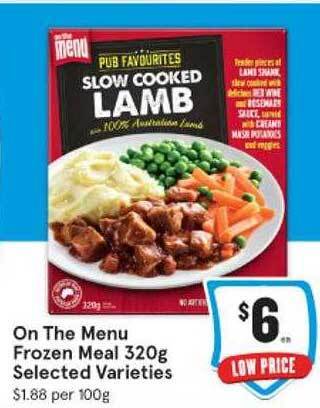IGA On the menu frozen meal offer