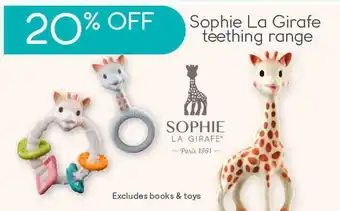 Baby Bunting Sophie la girafe teething range offer