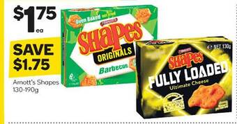 Woolworths Arnott's shapes offer