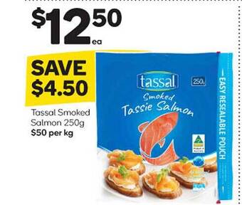 Woolworths Tassal smoked salmon offer