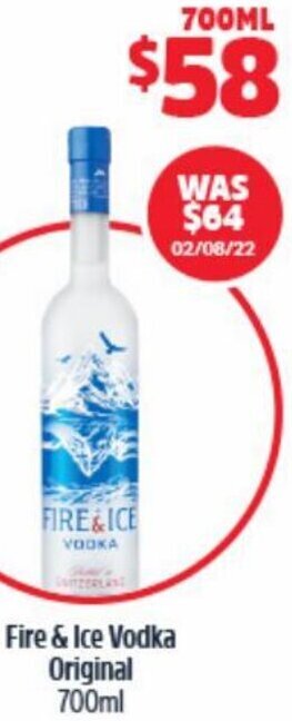 Fire & Ice Vodka Original 700ml