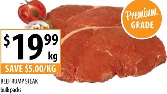 Supabarn Beef Rump Steak Bulk Packs offer