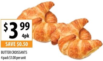 Supabarn Butter Croissants 4 Pack offer