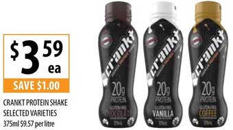 Crankt Protein Shake Selected Varieties 375ml