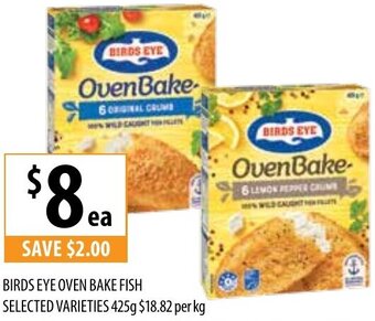 Birds Eye Oven Bake Fish Selected Varieties 425g