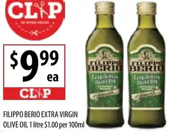 Supabarn Filippo Berio Extra Virgin Olive Oil 1 Litre offer