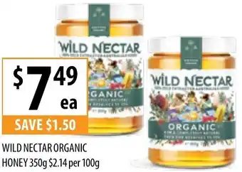 Supabarn Wild Nectar Organic Honey 350g offer