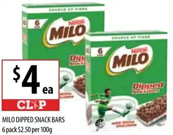 Supabarn Milo Dipped Snack Bars 6 Pack offer