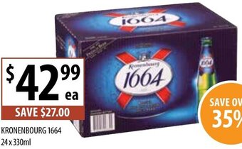 Supabarn Kronenbourg 1664 24x330ml offer