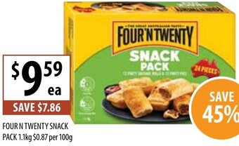 Supabarn Four N Twenty Snack Pack 1.1Kg offer