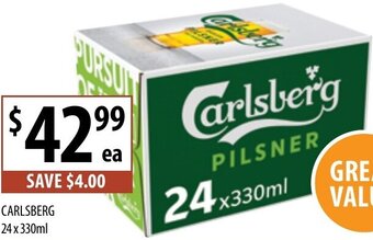 Supabarn Carlsberg 24 x 330ml offer