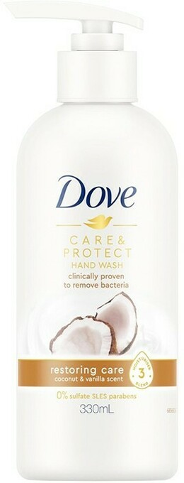 Dove Restoring Care Hand Wash 330mL - Coconut & Vanilla