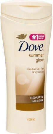 BIG W Dove Summer Glow Gradual Self Tan Body Lotion 400mL - Dark/Medium offer