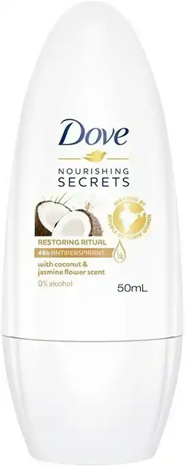 BIG W Dove Nourishing Secrets with Coconut & Jasmine Flower Scent 50mL offer