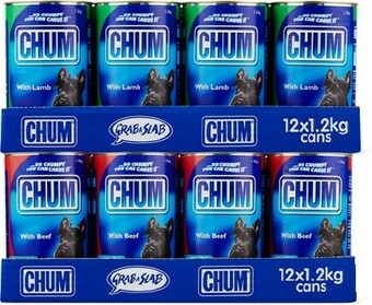 BIG W Chum 12-Pack Dog Food Can Varieties 1.2kg offer
