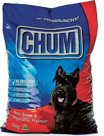 Chum dry dog clearance food