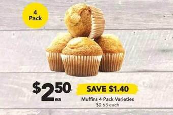 Drakes Muffins 4 pack offer