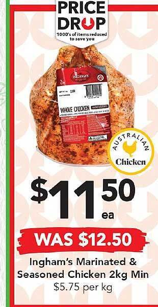 Drakes Ingham's marinated & seasoned chicken offer