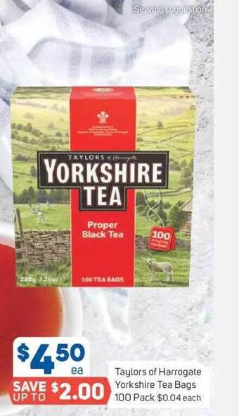 Taylors of harrogate yorkshire tea bags