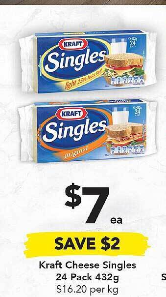Drakes Kraft cheese singles offer