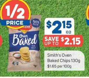 Foodland Smith's oven baked chips offer