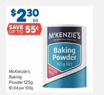 Foodland Mckenzie's baking powder offer