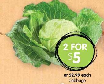 Spudshed Cabbage offer