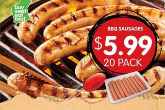 Spudshed Bbq sausages offer