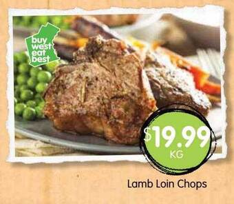 Spudshed Lamb loin chops offer