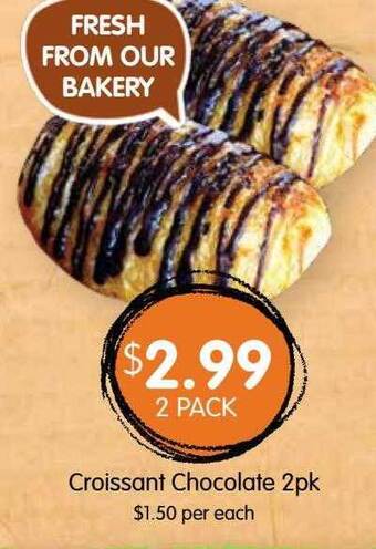 Spudshed Croissant chocolate 2pk offer
