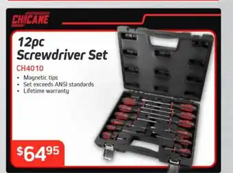 Burson Auto Parts Chicane 12pc screwcdriver set offer