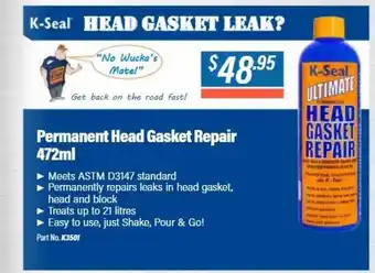 Burson Auto Parts Permanent head gasket repair 472ml offer