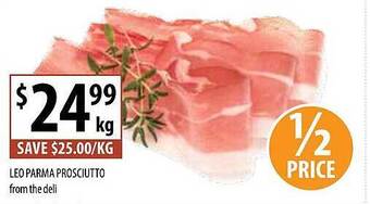 Supabarn Leo parma prosciutto offer