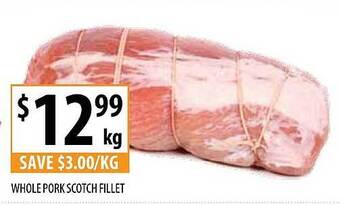 Supabarn Whole pork scotch fillet offer