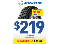 Bob Jane T-Marts Tyre - Michelin Primacy SUV offer