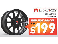 Bob Jane T-Marts 17" Wheel - Monster Weapon offer