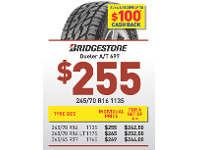 Bob Jane T-Marts Tyre - Bridgestone Dueler A/T 697 offer