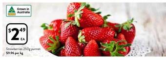 Foodworks Strawberries offer